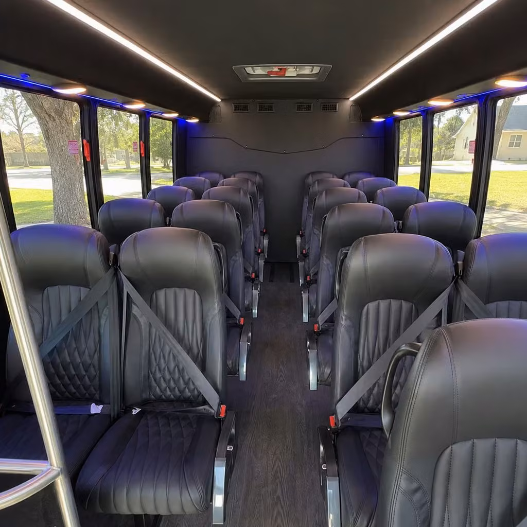 25 passenger minibus interior