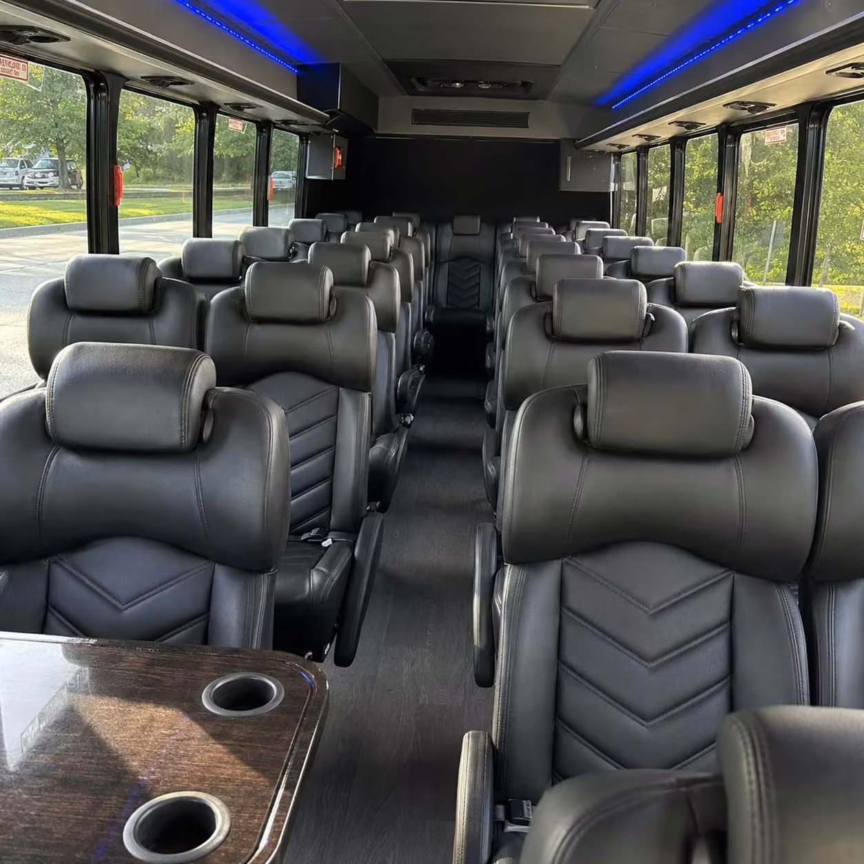 28 passenger minibus interior
