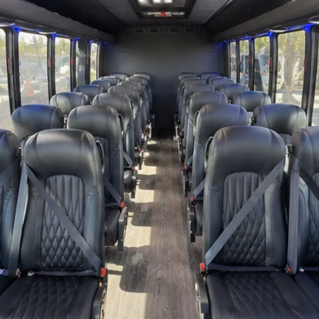 35 passenger minibus inside