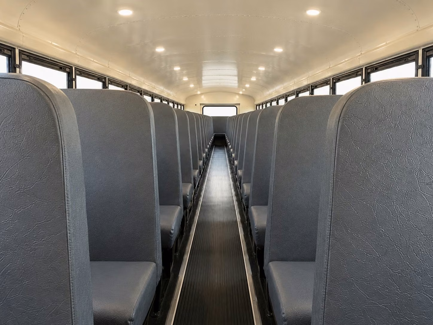 school bus inside