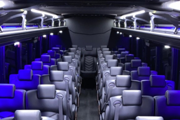 Wichita Charter Bus Interior
